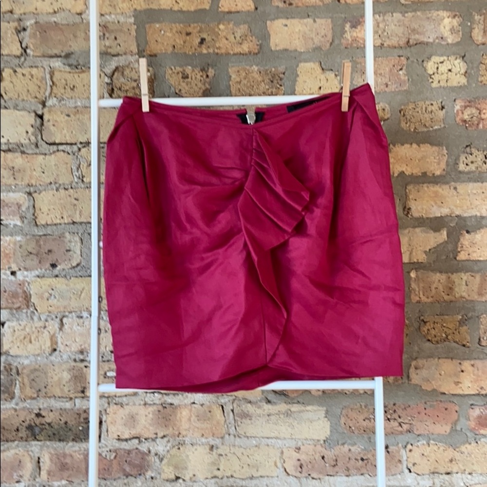 pink Isabel Marant ruffled skirt